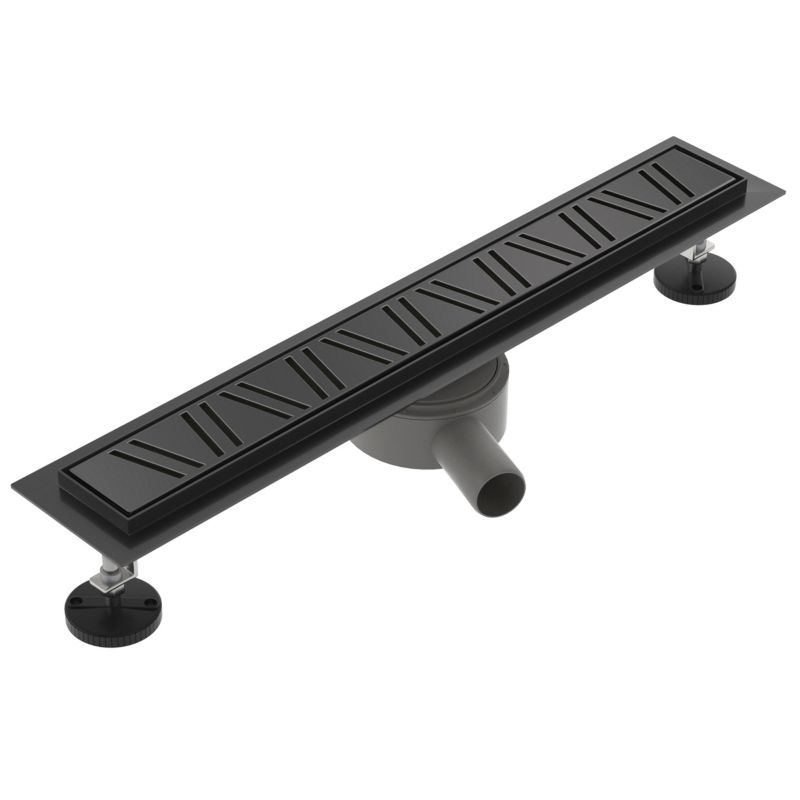 Odpływ liniowy obrotowy SEVANTE z maskownicą WK178 60 cm czarny FLAT 1szt.