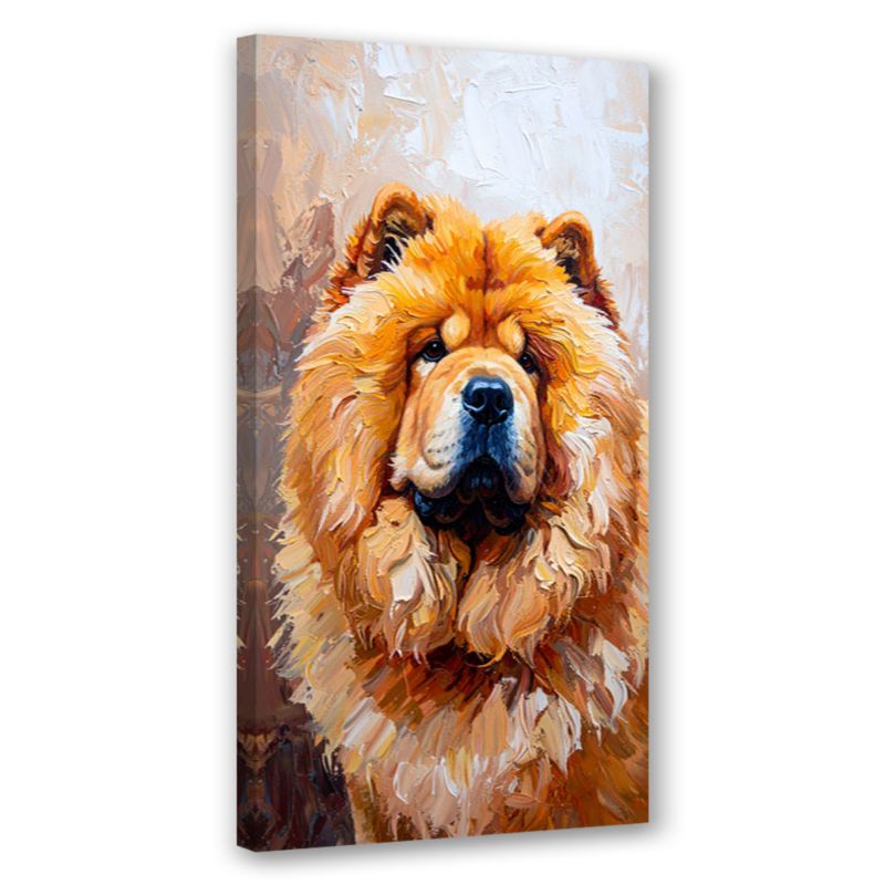 Obraz nowoczesny do salonu biura Feeby Chow chow Pies Zwierzę Natura 50x100cm 1szt