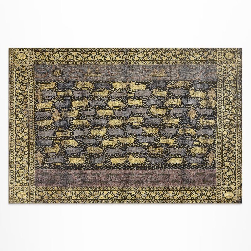 Zewnętrzny Dywan Winylowy Wallfluent 140x210 cm Ornamentalne detale wzór dekoracyjny 1 szt.