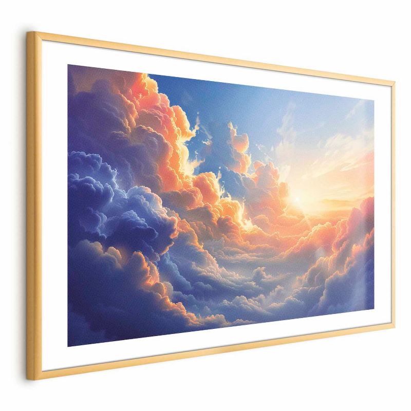 Plakat Artgeist Symfonia barw 90x60 cm z ramą złotą z marginesem 1 szt