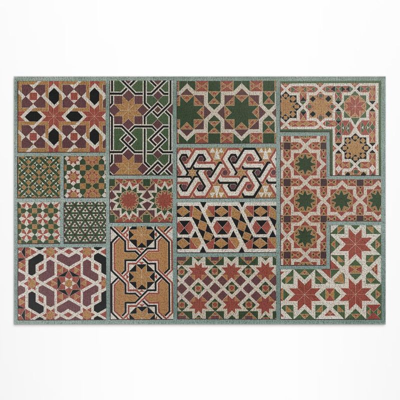Zewnętrzny Dywan Winylowy Wallfluent 80x120 cm Styl średniowiecze Albert Racinet 1 szt.