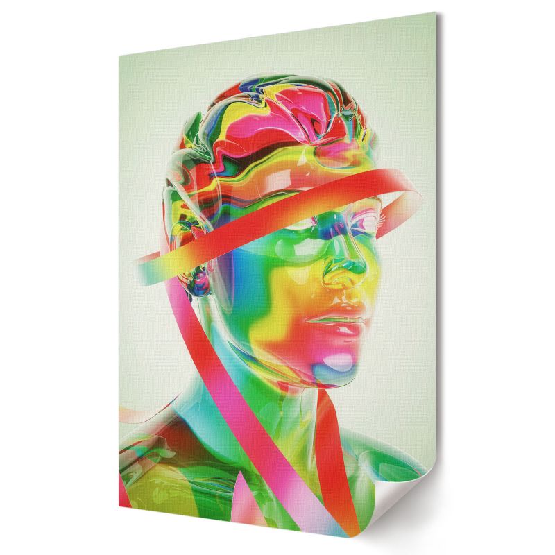 Plakat na ścianę Wallfluent Format A3 Kolorowa abstrakcja Studio Perspective Lab 1 szt.