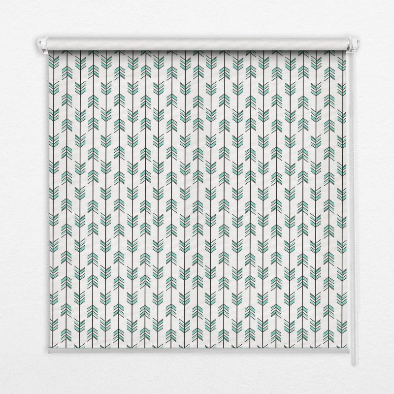 Roleta Do Salonu Tulup 130x140 cm Małe Kolorowe Jodły Montaż do ściany/sufitu 1 szt.