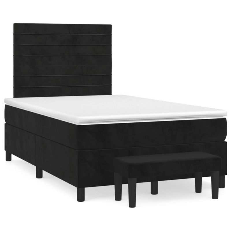 Łóżko kontynentalne WaszeMeble 120x200 cm czarne WM-3137895 1 szt.