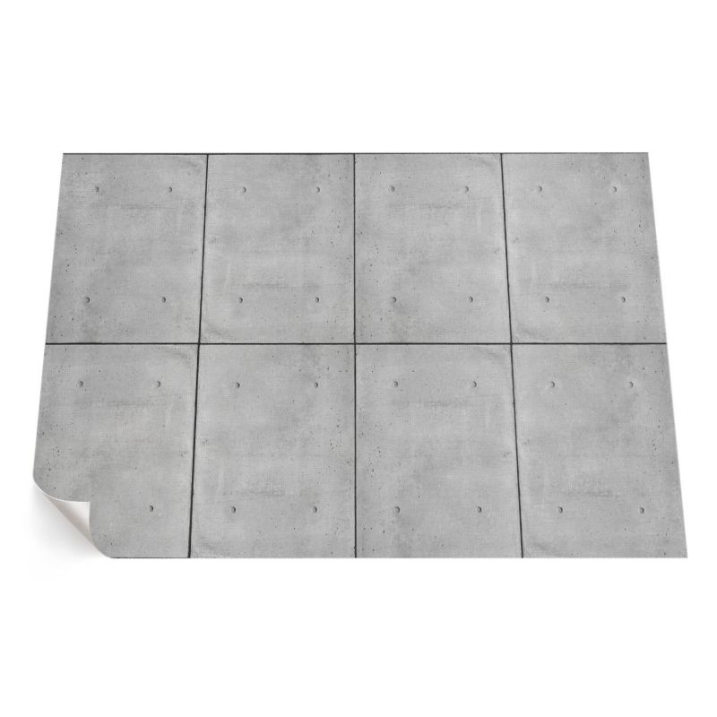 Winylowy Chodnik Zewnętrzny ArtPrintCave 80x120 cm Surowe betonowe płyty styl industrialny 1 szt.