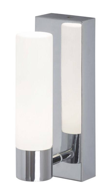 Kinkiet ścienny Rabalux Jim chromowany biały styl nowoczesny LED 5W 4000K 400lm IP44 wym: 22 x 12 x 8 cm - 1 szt.