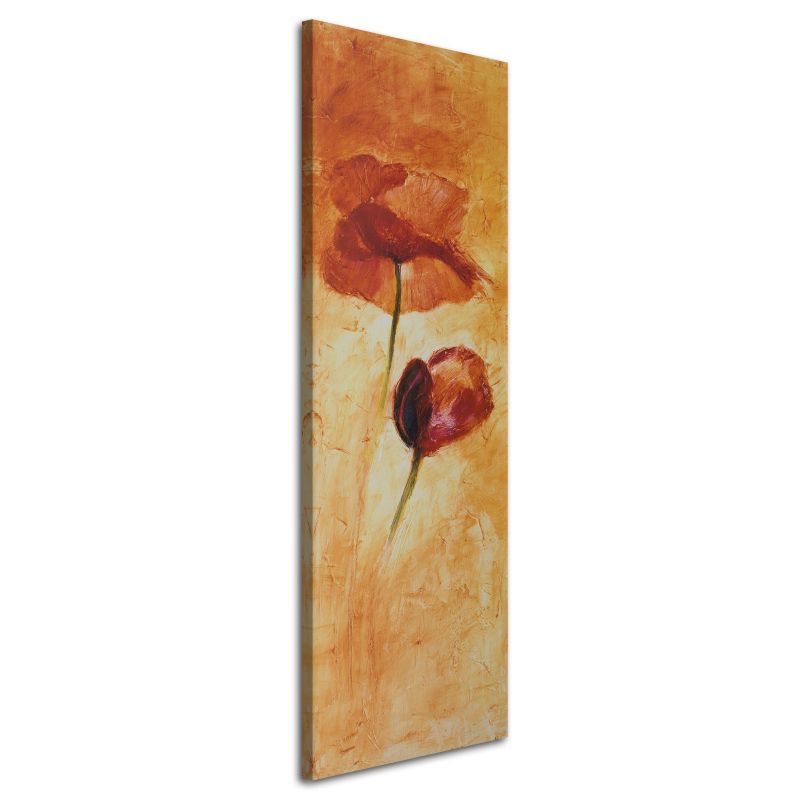 Obraz na płótnie Feeby Dwa kwiaty maku 30x90cm 1szt