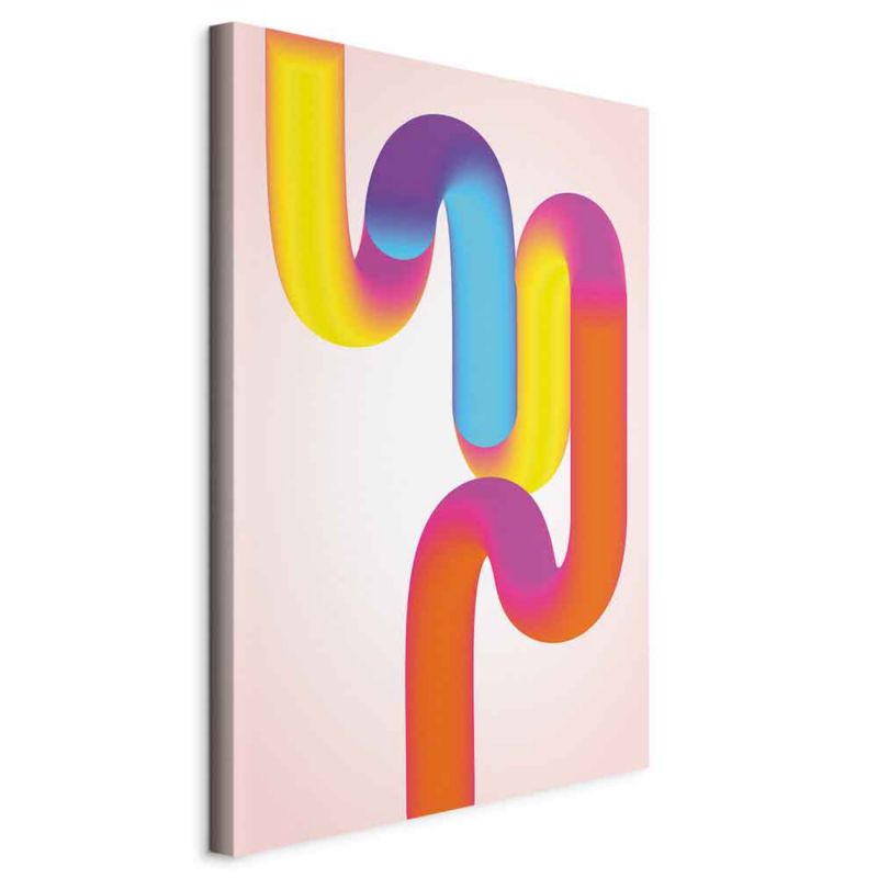 Obraz Artgeist Colourful curves 80 x 120 cm flizelina 1 szt