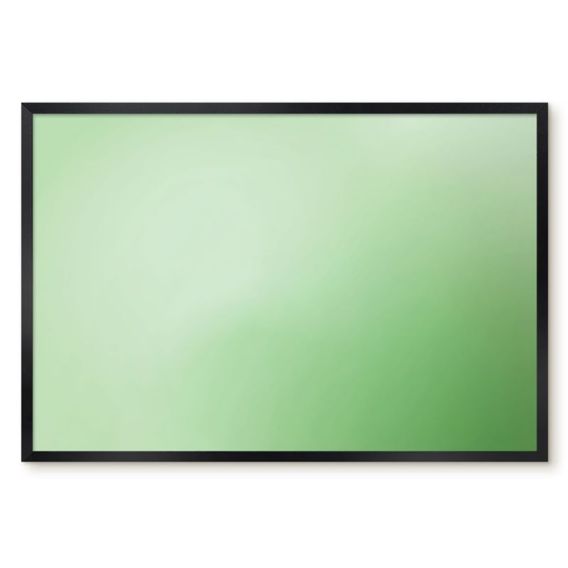 Magnetyczna Tablica Ścienna Tulup 60x40 cm Zielona harmonia - Czarna rama Do sypialni, salonu 1 szt.