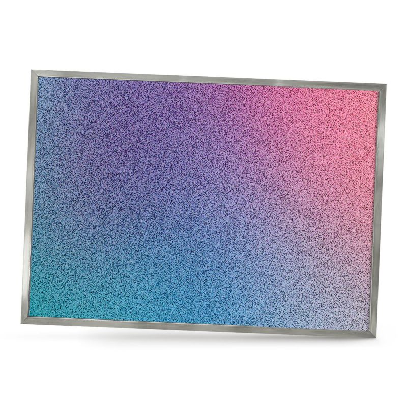 Tablica magnetyczna ozdobna ArtPrintCave 70x50 Kolorowy gradient w srebrnej ramie 1szt