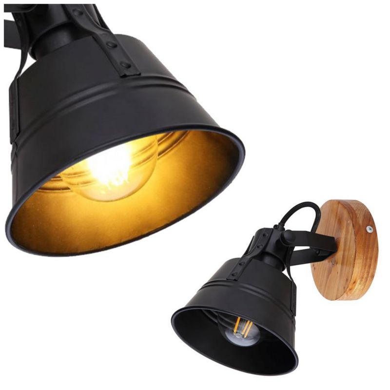 Reflektor ścienny spot GÜNTHER 15466S-1 brązowo-czarny mat Globo Lighting 1 szt.