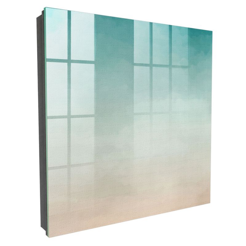 Szklana Szafka Na Klucze Tulup 30x30 cm Delikatny gradient - Czarna - Otwierana na prawo 1 szt.