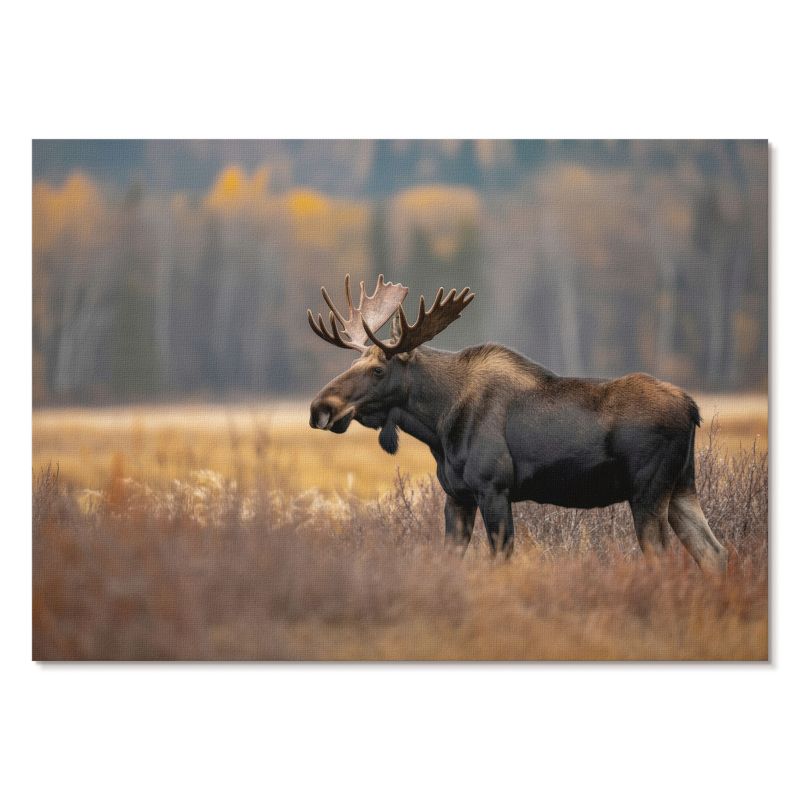 Obraz Plakat Canvas Tulup 42x29,7 cm (A3) Jesienny łoś Do salonu, biura, sypialni 1 szt.