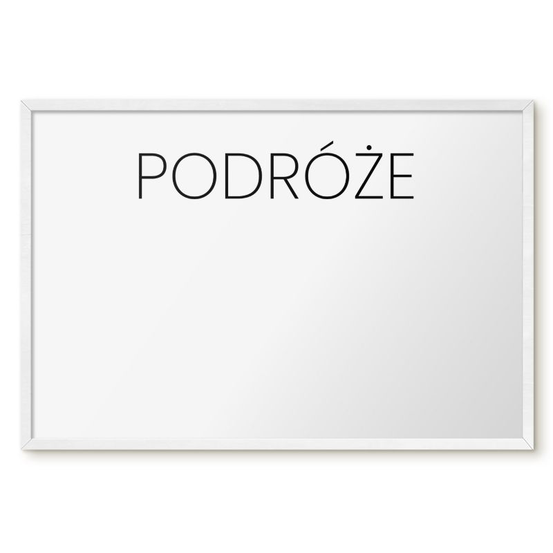 Tablica Do Magnesów Tulup 60x40 cm Podróże 3 - Biała rama Do salonu, sypialni 1 szt.