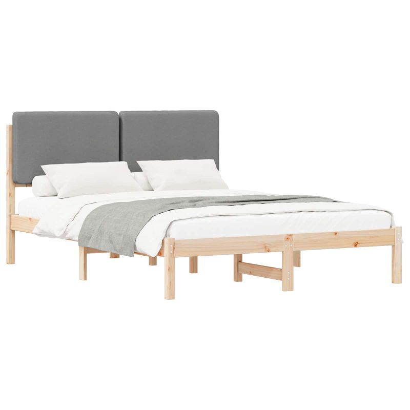 Łóżko Drewniane WaszeMeble 150x200 cm Brązowe WM-877899 1 szt.