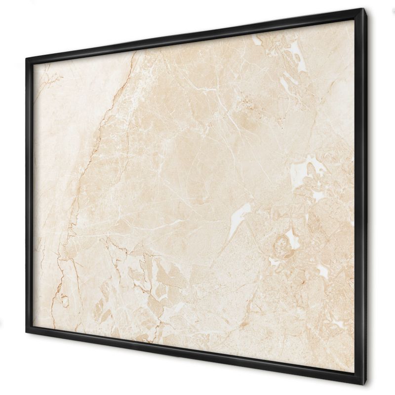 Magnetyczna tablica ozdobna Wallfluent 80x60 Delikatny marmur w czarnej ramie 1szt