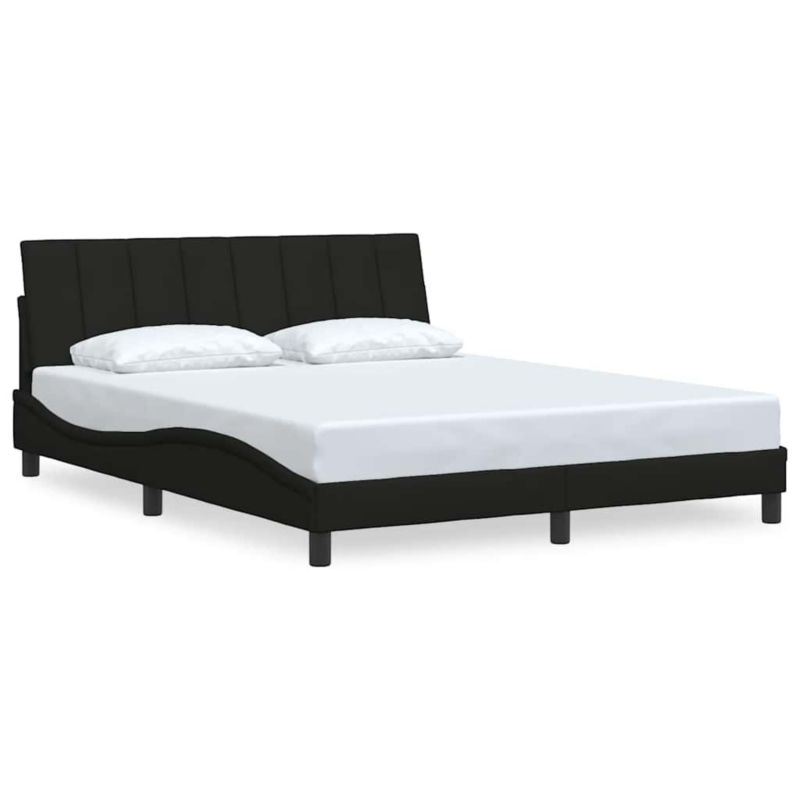 Łóżko tapicerowane WaszeMeble 160x200 cm Czarny tkanina WM-3310400 1 szt.