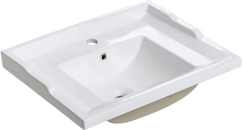 Umywalka meblowa Comad Retro prostokątna 61x46 cm biała1 szt.