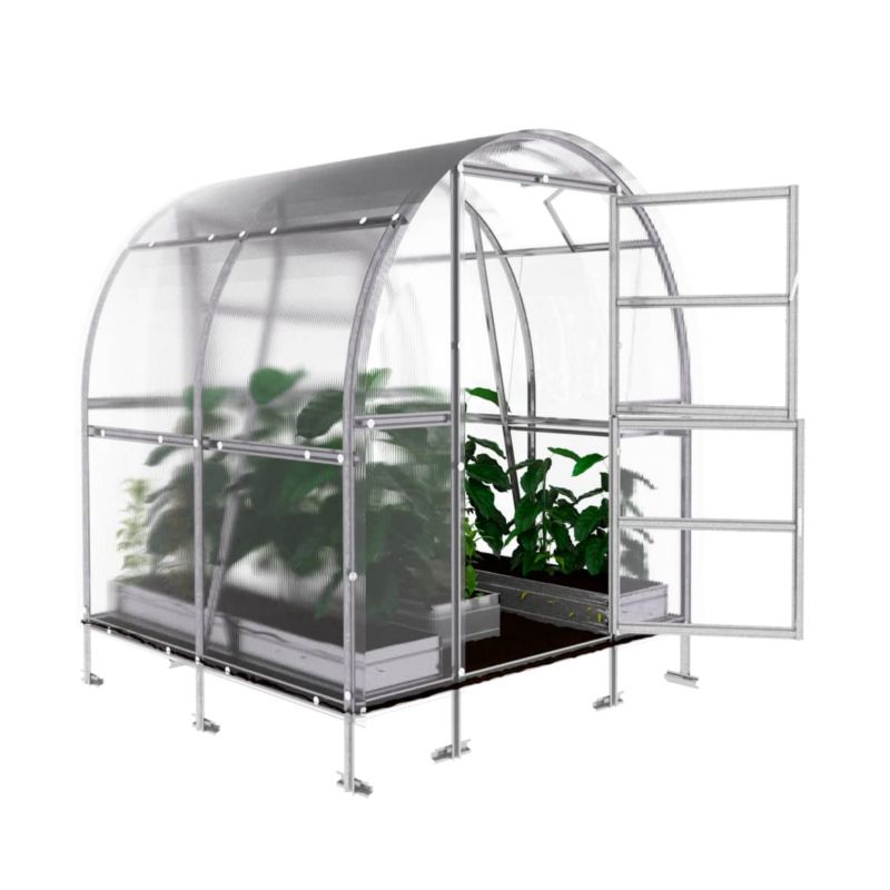 Szklarnia KLASIKA SLIM 2 x 2 m (4 m²), 4 mm z powłoką poliwęglanową 1szt.