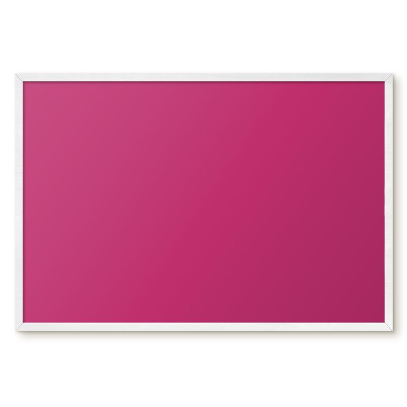 Tablica Magnetyczna Dekoracyjna Tulup 60x40 cm Intensywny róż - Biała rama Do salonu, sypialni 1 szt.