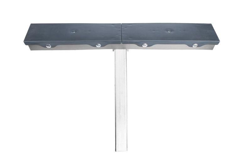 Podpora płaska boczna UNITRAILER dł 59cm wys 40cm do przyczepy podłodziowej SZARA 1 szt.