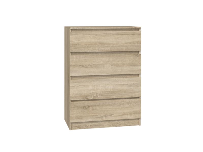 Komoda Topeshop Szafka 4 Szuflady M4 Dąb Sonoma 40x70x97 cm 1 szt.