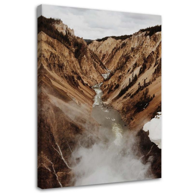 Obraz na płótnie Feeby Rzeka w górach przyroda pejzaż 40x60cm 1szt