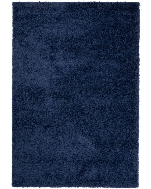 Dywan Shaggy 140x200cm Unito Blu Mazovia - puszysty, wysokie runo, granatowy, 1szt.