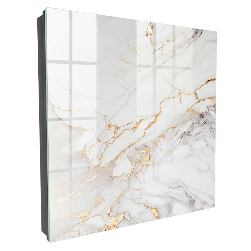 Organizer Na Klucze Tulup 30x30 cm Elegancja kamienia - Czarna - Otwierana na prawo 1 szt.