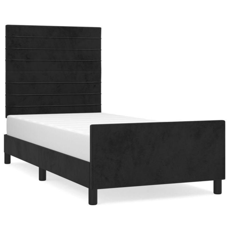 Łóżko tapicerowane WaszeMeble 90x200 cm czarna WM-3125796 1 szt.