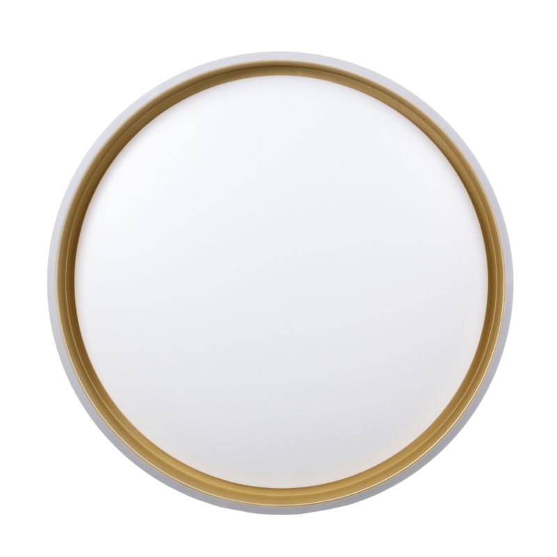 Plafon złote wnętrze Candellux Florida czarno-biały-złoty okrągły 38cm LED 24W 4000K 1100lm IP20 - 1 szt.