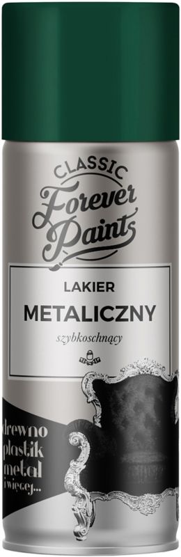 Lakier metaliczny szybkoschnący Forever Paints 400 ml zielony