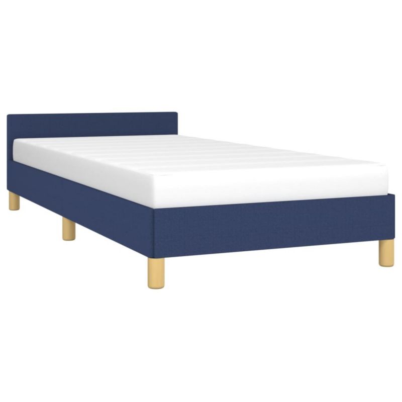 Łóżko tapicerowane WaszeMeble 90x200 cm niebieska WM-347389 1 szt.