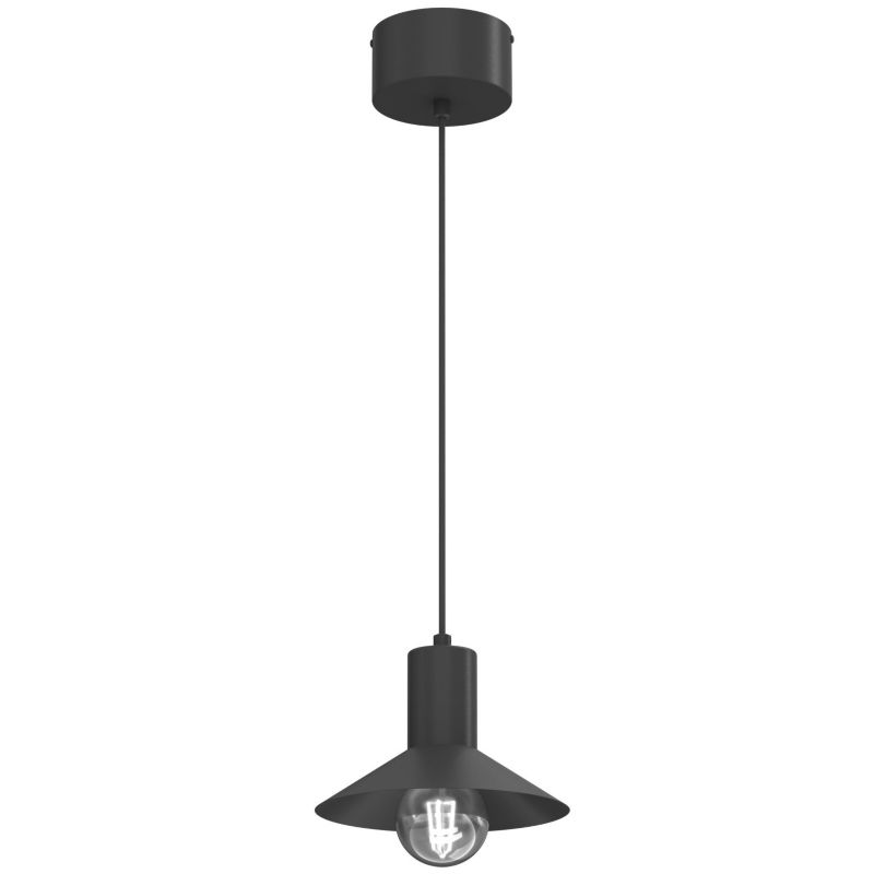 Lampa wisząca Luminex Nox czarna 1xE27x15W IP20 wym:112x20x20cm - 1 szt.