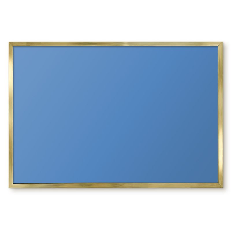 Tablica Do Magnesów Tulup 60x40 cm Kolor niebieski - Złota rama Do biura, sypialni 1 szt.