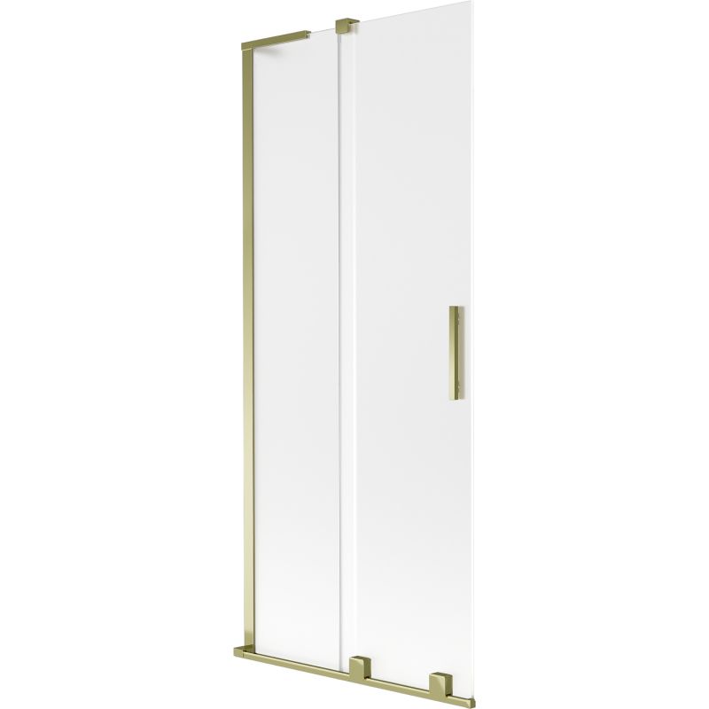 Parawan nawannowy rozsuwany Mexen Velar L szron/złoty 80x150 cm 1 szt.