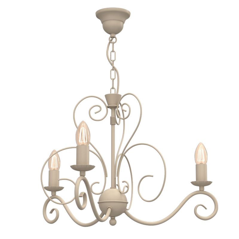Lampa wisząca Luminex Mauro beżowa 3xE14x15W IP20 wym:70x62x62cm - 1 szt.