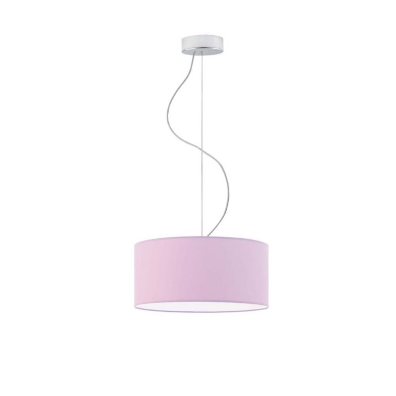 Lampa sufitowa Volta Light Factory żyrandol lampa wisząca z abażurem walec Jasny fioletowy 30 cm BLUES 1szt.