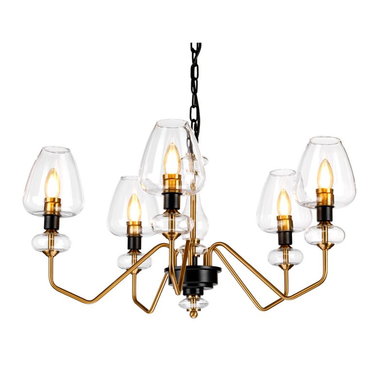 Lampa wisząca Elstead Armand 8112 postarzany mosiądz-czerń industrialna 5xE14 x 40W 1 szt.