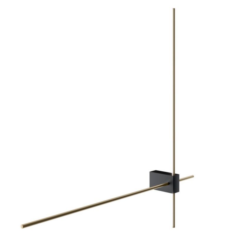 Kinkiet ścienny Maytoni Pars czarno-złoty LED 12W 3000K 1050lm IP20 wym: 3 x 63 x 64,5 cm - 1 szt.