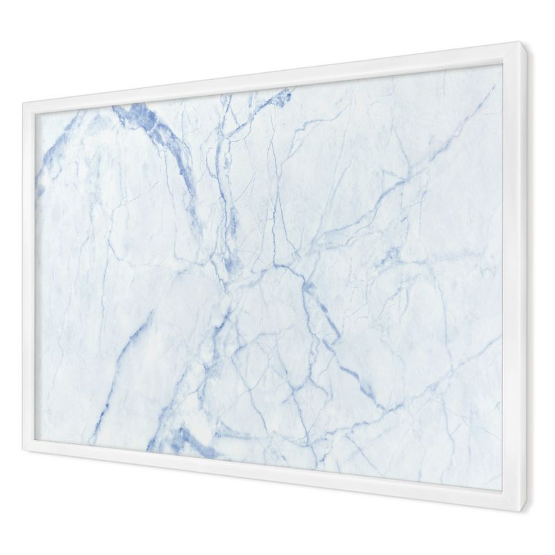 Tablica magnetyczna do salonu Wallfluent 60x40 Marmurowy design w białej ramie 1szt