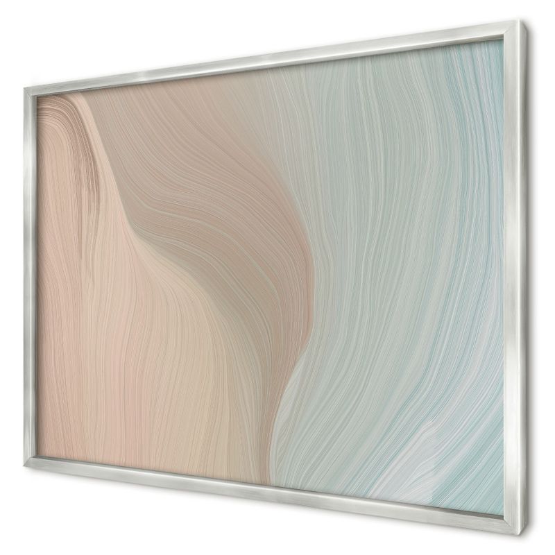 Dekoracyjna tablica magnetyczna Wallfluent 70x50 Pastelowy wir w srebrnej ramie 1szt
