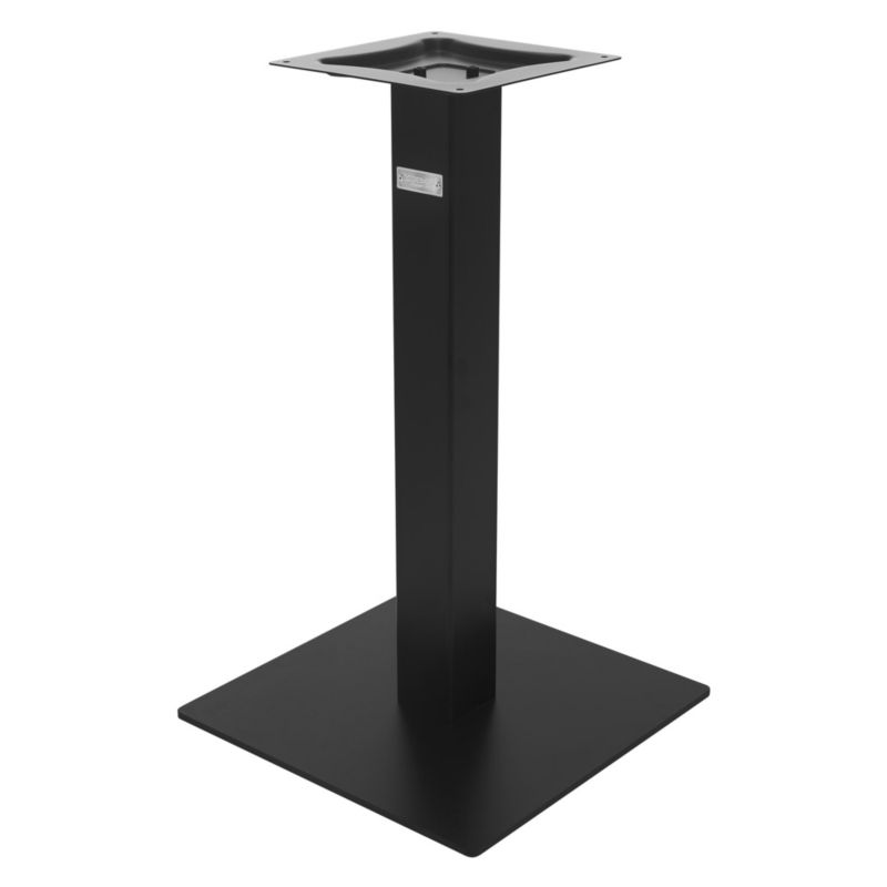Nogi do stołu ML-Design Rama stołu Single Black to metalowa kolumna z płytą podstawy 43x43 cm o wysokości 72 cm do jadalni 1 szt