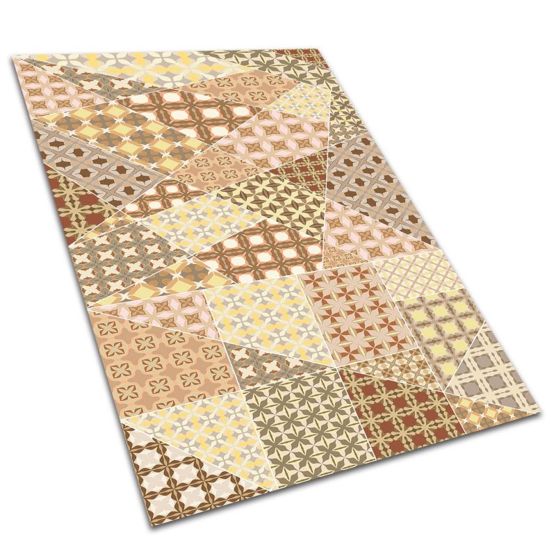 Winylowy Dywan Tarasowy Tulup 100x150 cm Do Ogrodu, Na Taras Antyczny patchwork 1 szt.