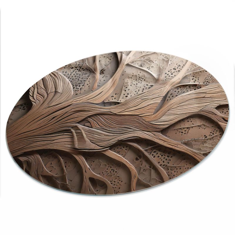 Szklany Blat ArtPrintCave fi50 cm Korzenne wzory - Blat na Stół z Nadrukiem Dekoracyjnym 1 szt.