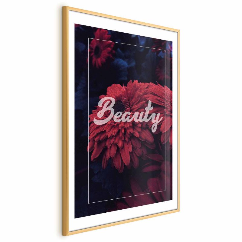 Plakat Artgeist Beauty 21x30 cm z ramą złotą 1 szt