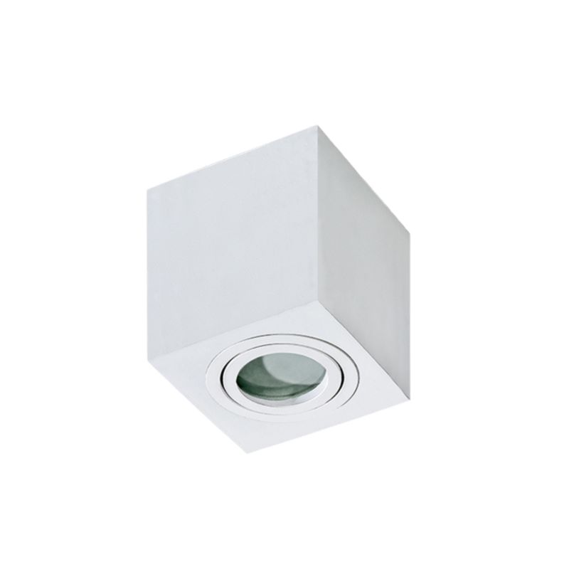 Lampa Azzardo Sufitowa Biała Kostka Gu10 Do Łazienki Wysoka Jakość 1 szt.
