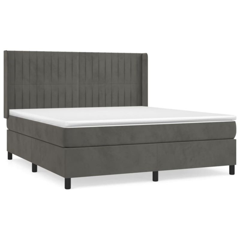 Łóżko kontynentalne WaszeMeble 180x200 cm ciemnoszare WM-3132814 1 szt.