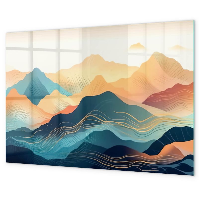 Magnetyczna Tablica Tulup 90x60 cm Widok na szczyty Na notatki i zdjęcia 1 kpl