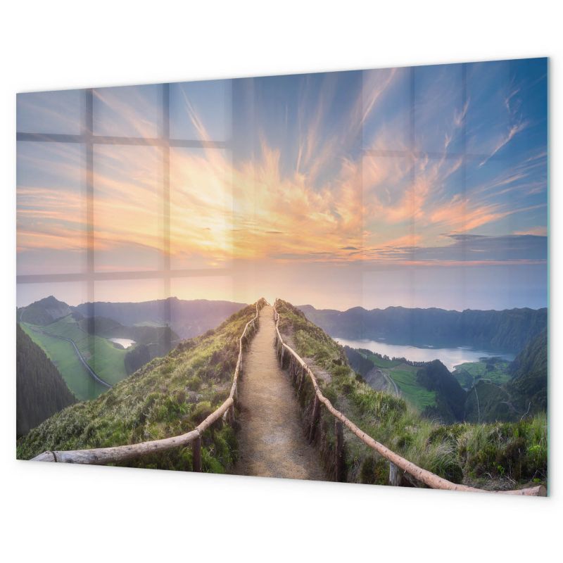 Tablica Magnetyczna Do Kuchni Na Magnesy Tulup 90x60 cm Alpejski krajobraz Szkło hartowane 1 kpl